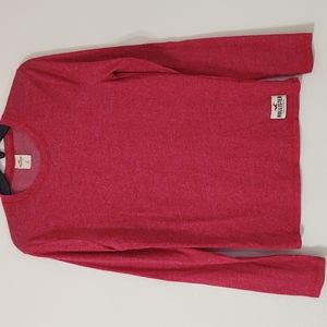 Hollister Red Long Sleeve Shirt Size Small